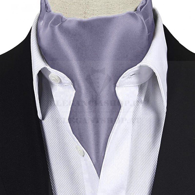 Exklusives Ascot-Halstuch für Herren - Grau Krawatten für Hochzeit